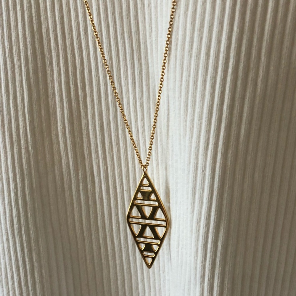 Gorjana Long Geometric Pendant Necklace